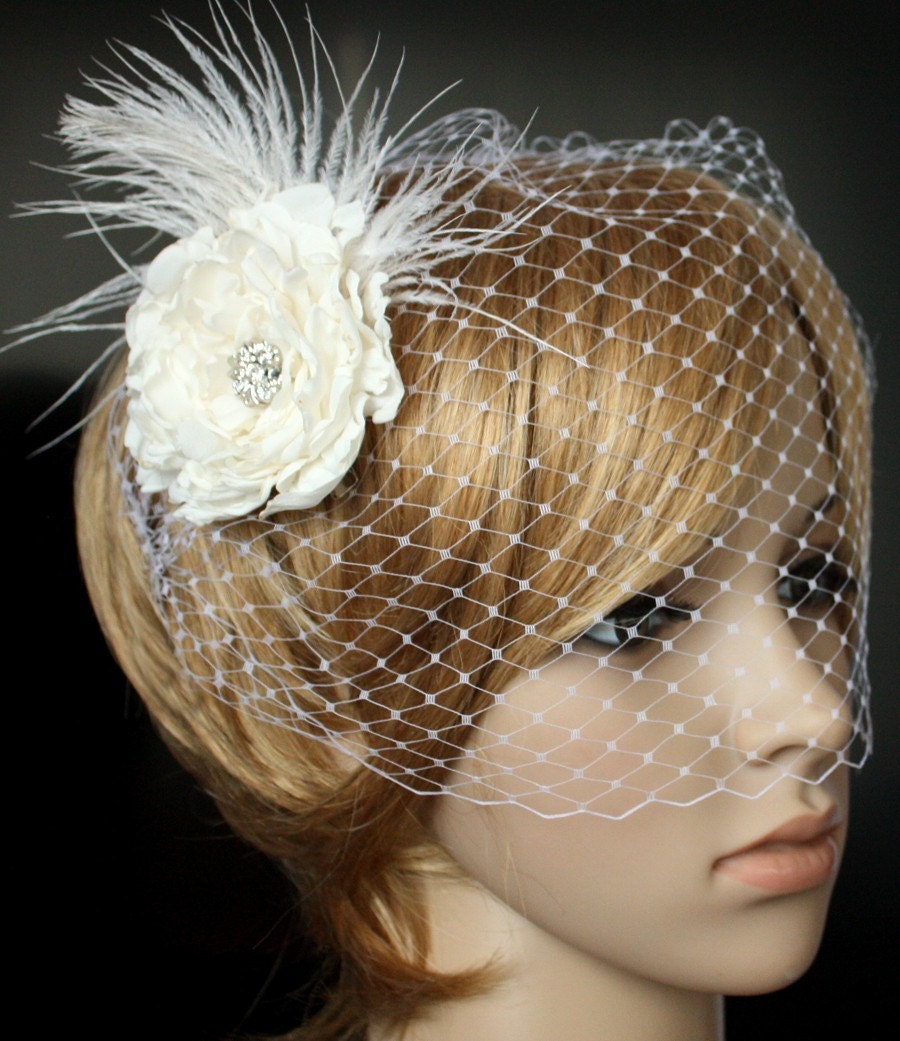 Birdcage Veil Russian netting Bandeau style Wedding