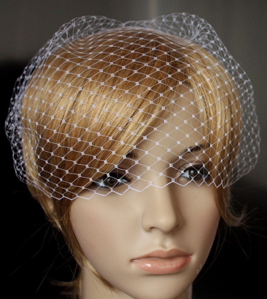 Birdcage Veil Russian netting Bandeau style Wedding