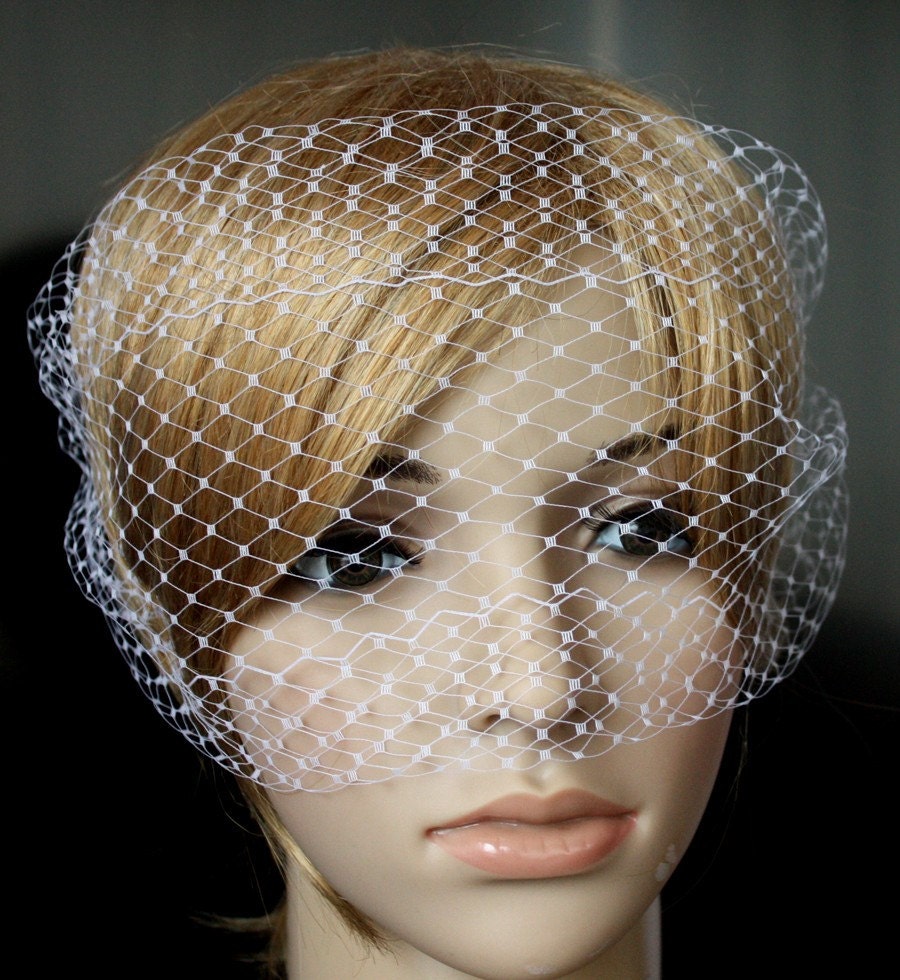 Birdcage Veil Russian netting Bandeau style Wedding