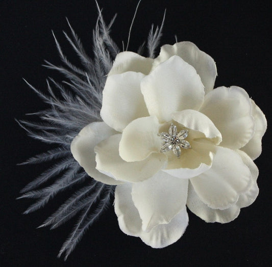 Ivory Birdcage Veil - 2 items
