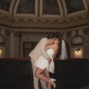 Handmade Elbow Length Tulle Wedding Veil with Blusher - Silver Comb